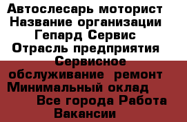 Автослесарь-моторист › Название организации ­ Гепард-Сервис › Отрасль предприятия ­ Сервисное обслуживание, ремонт › Минимальный оклад ­ 80 000 - Все города Работа » Вакансии   